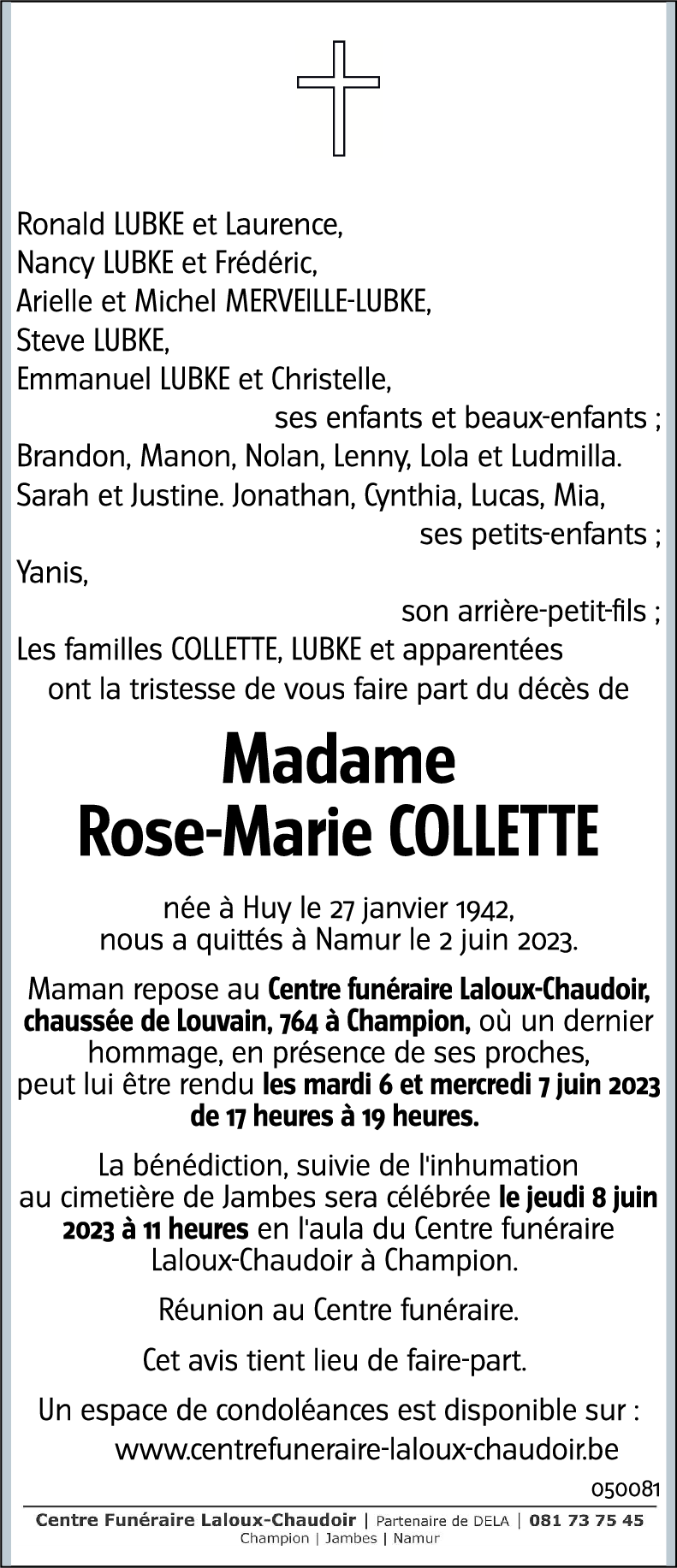 Rose-Marie COLLETTE