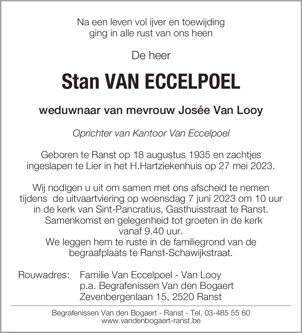 Stan Van Eccelpoel