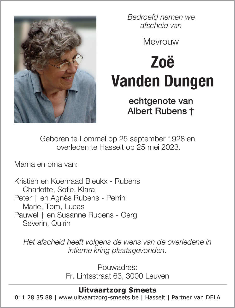 Zoë Vanden Dungen