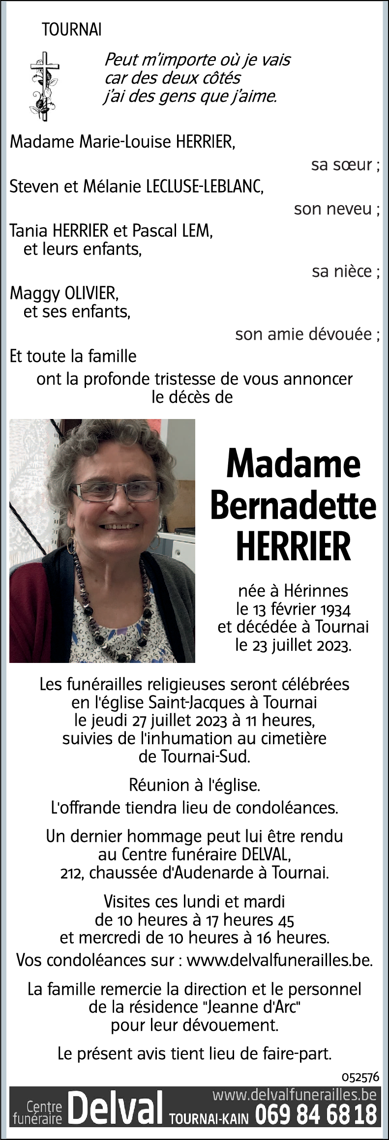 Bernadette HERRIER