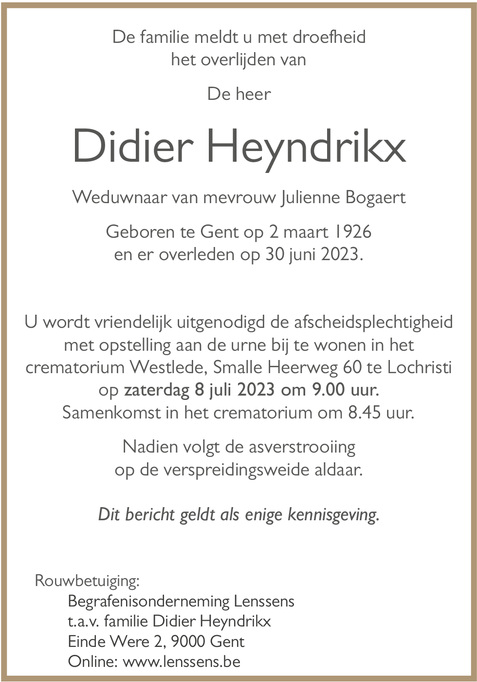 Didier Heyndrikx