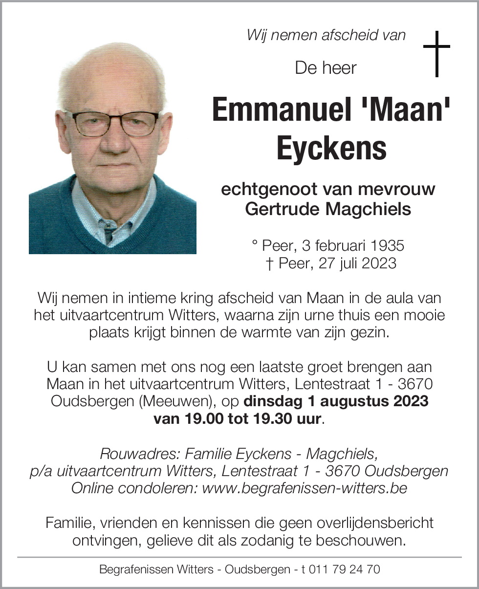 Emmanuel 'Maan' Eyckens