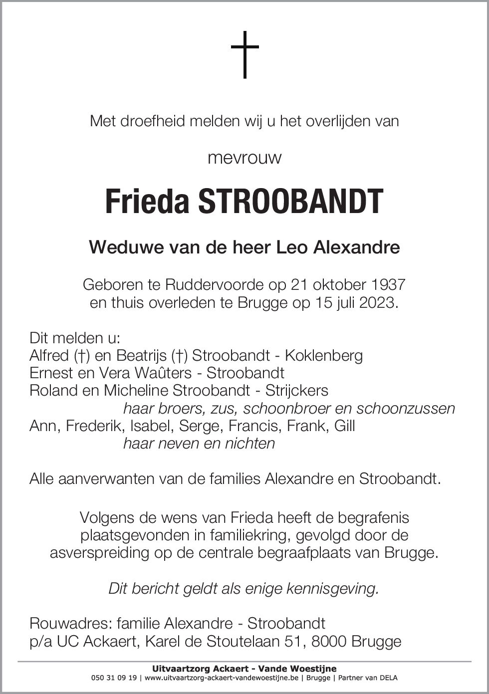 Frieda Stroobandt