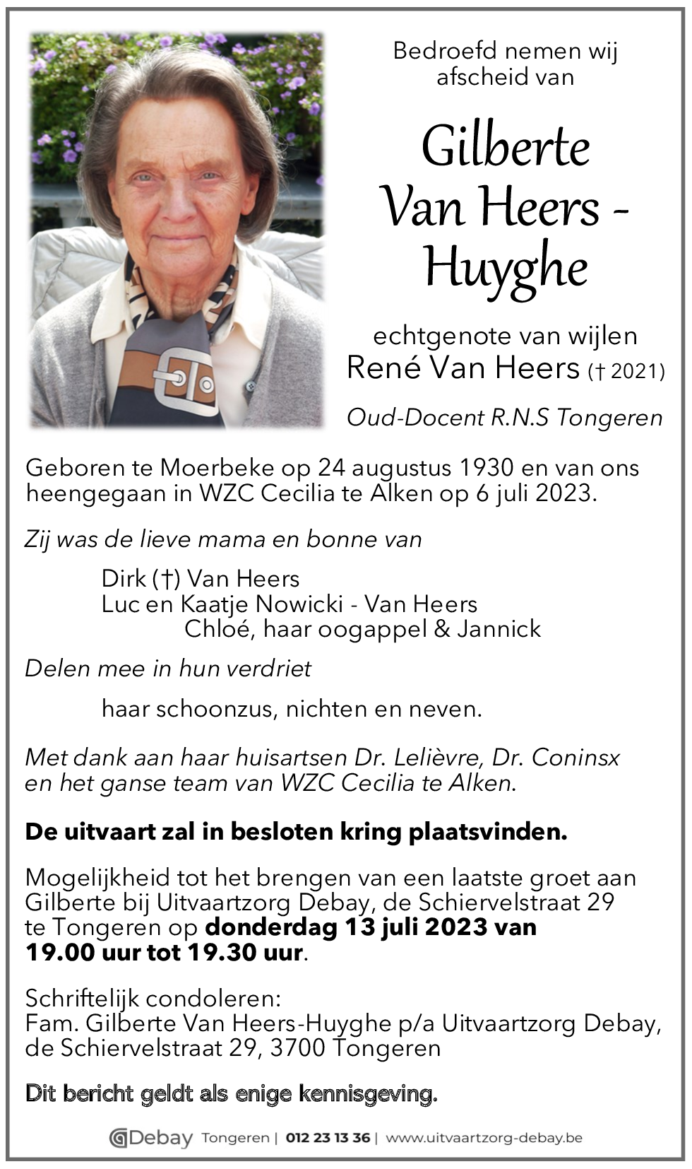 Gilberte Van Heers - Huyghe