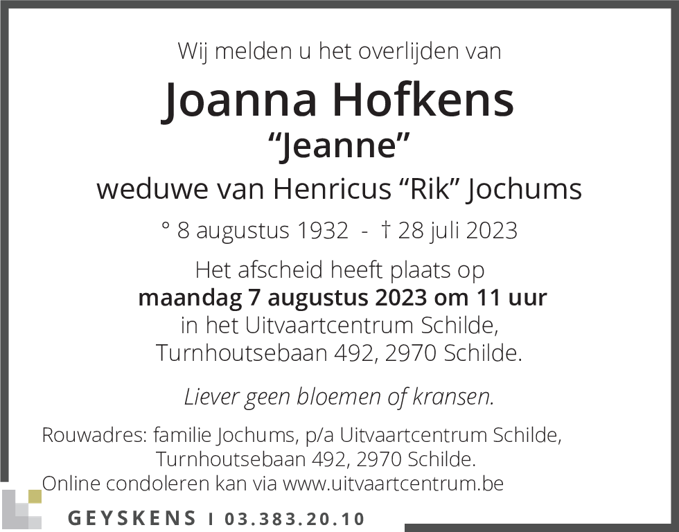 Joanna Hofkens