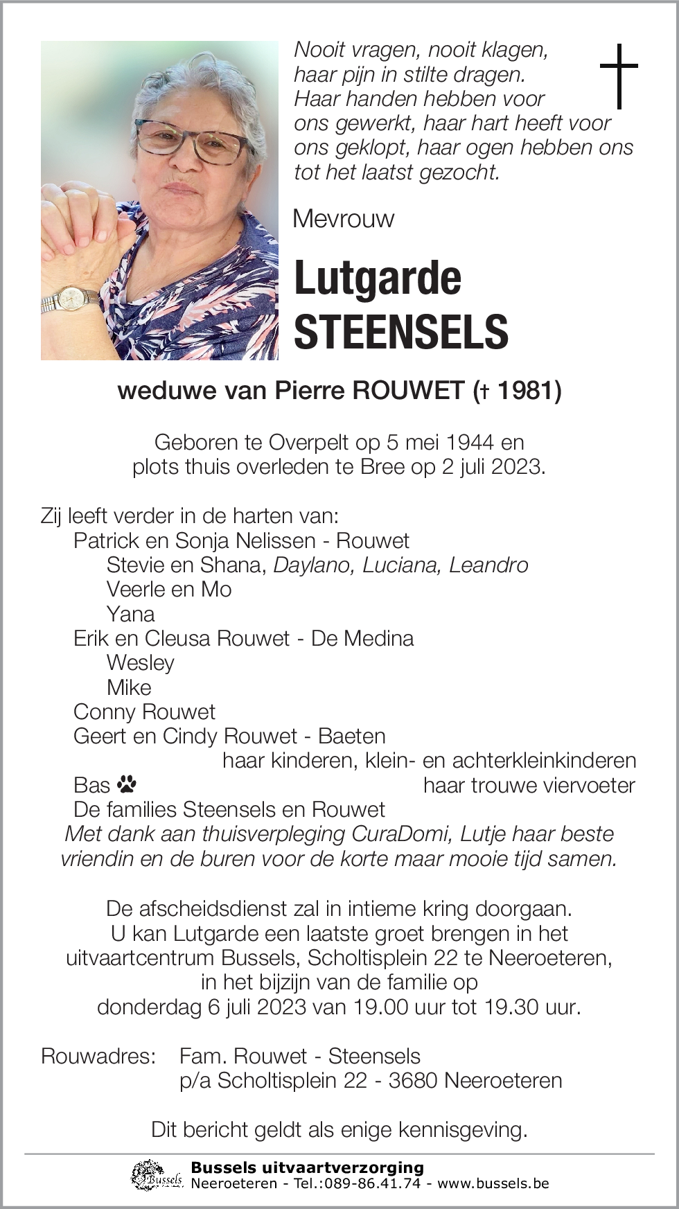 Lutgarde STEENSELS