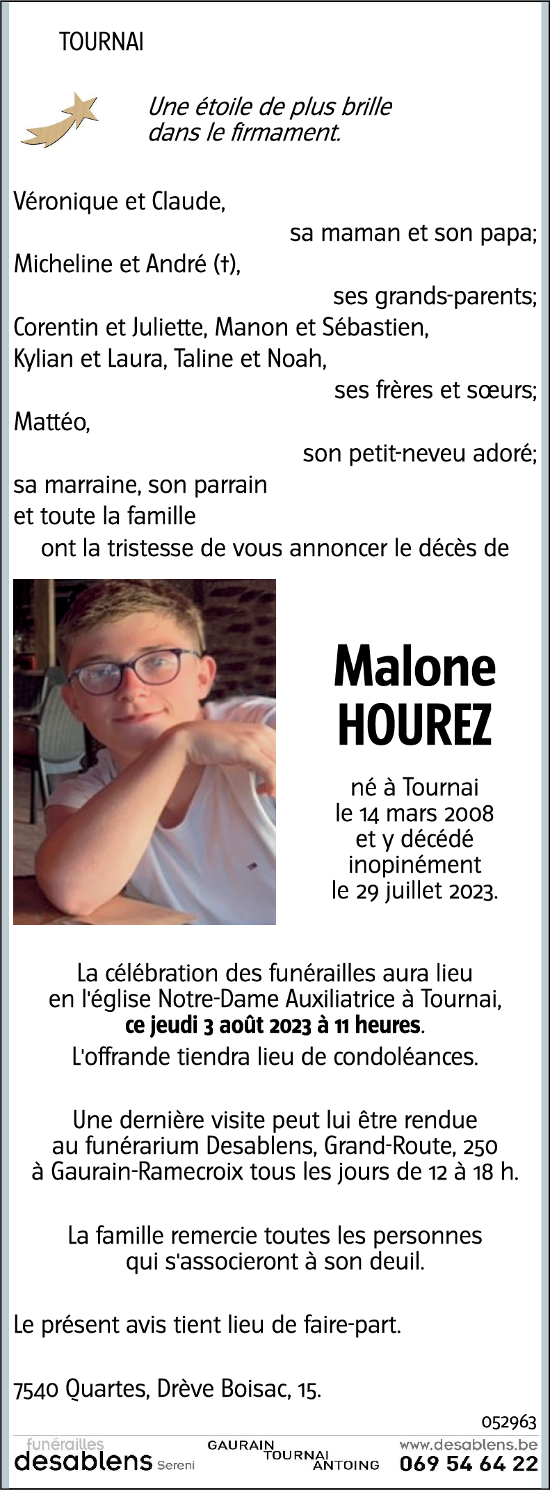 Malone HOUREZ