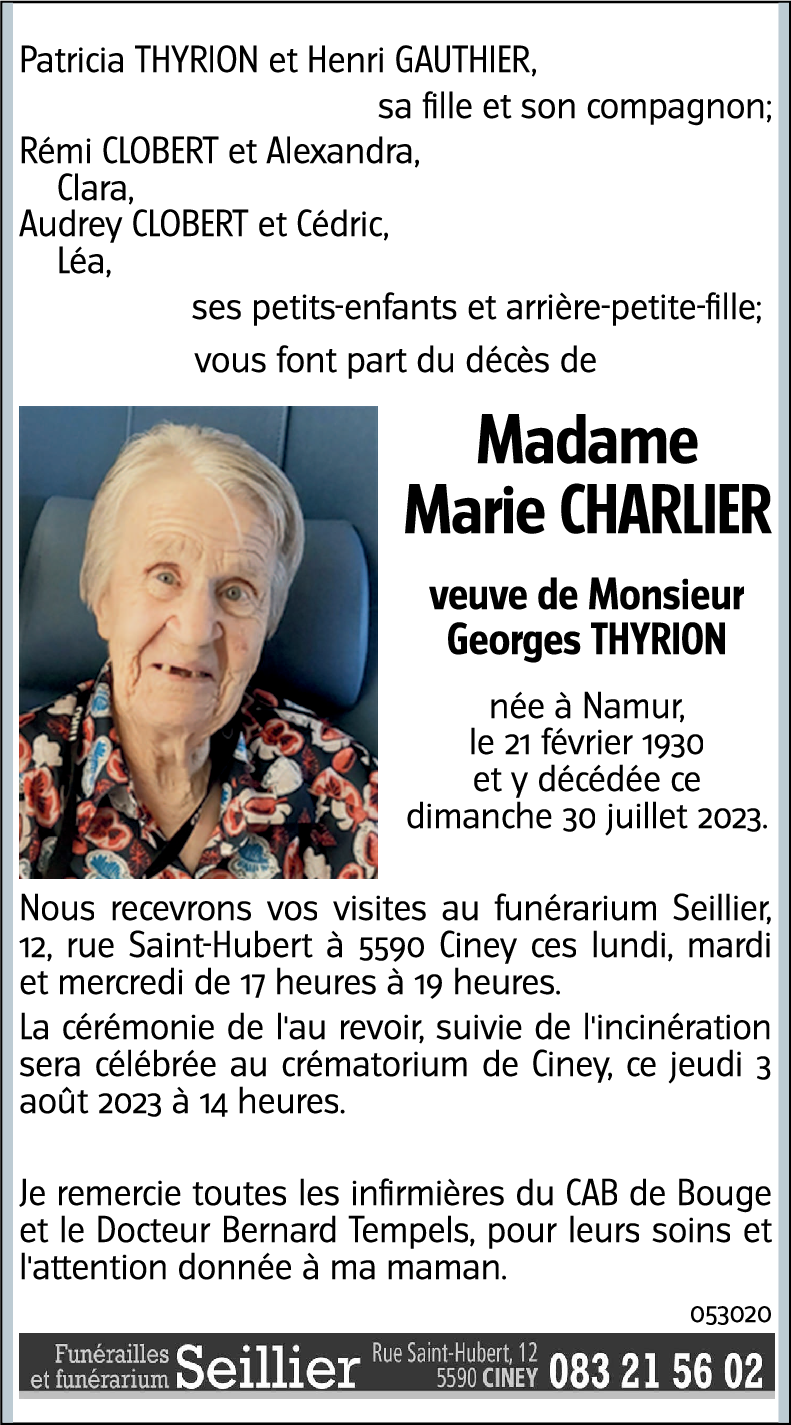 Marie CHARLIER