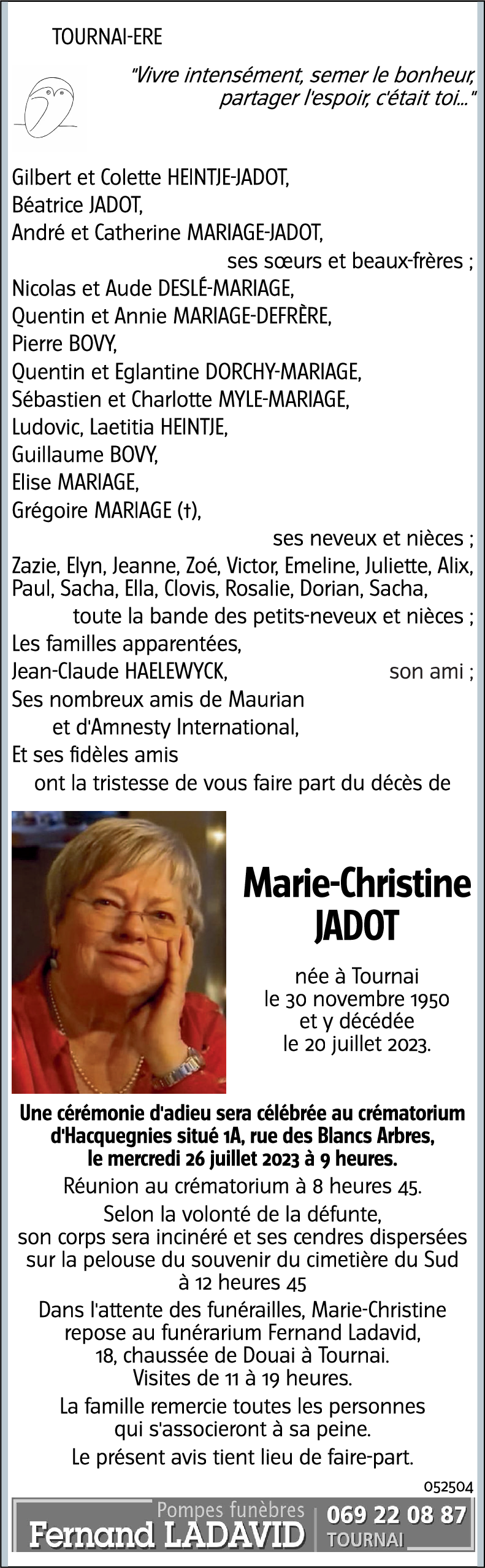 Marie-Christine JADOT