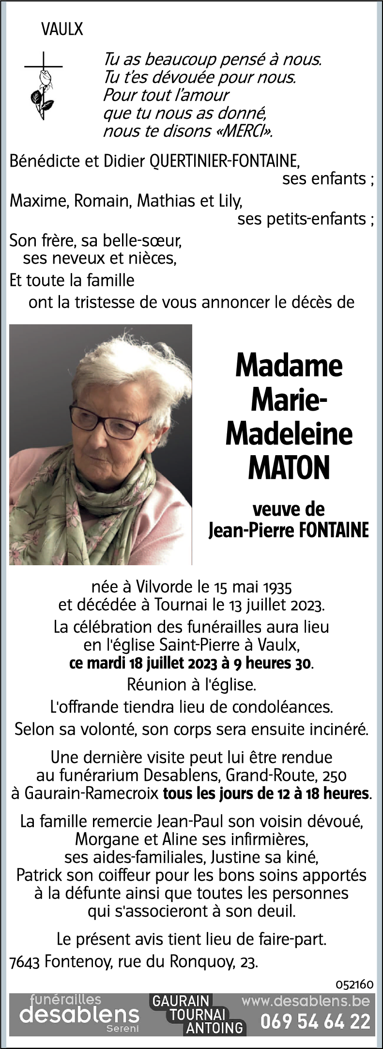 Marie-Madeleine MATON