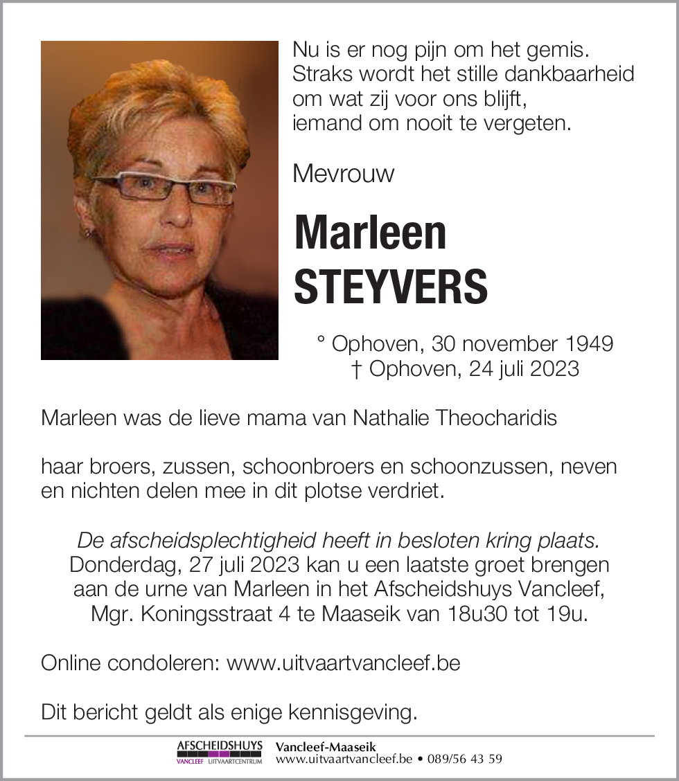 Marleen Steyvers