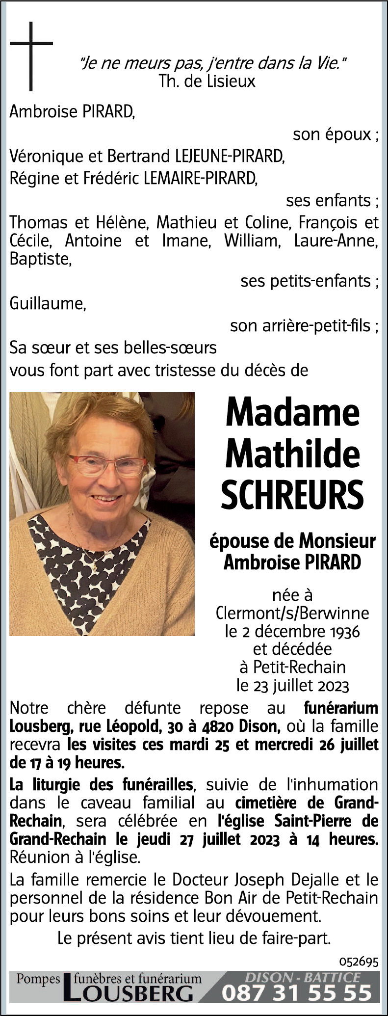 Mathilde PIRARD-SCHREURS