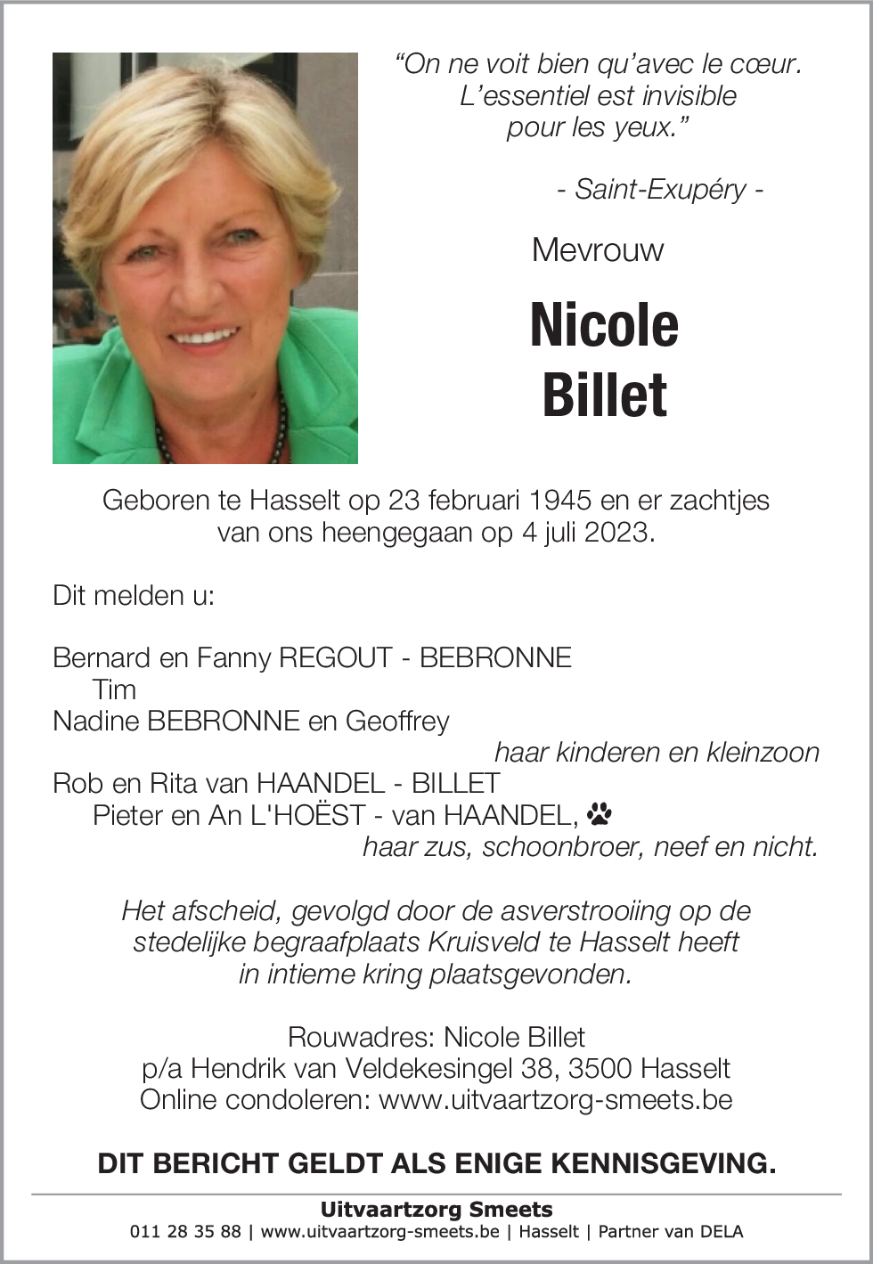 Nicole Billet