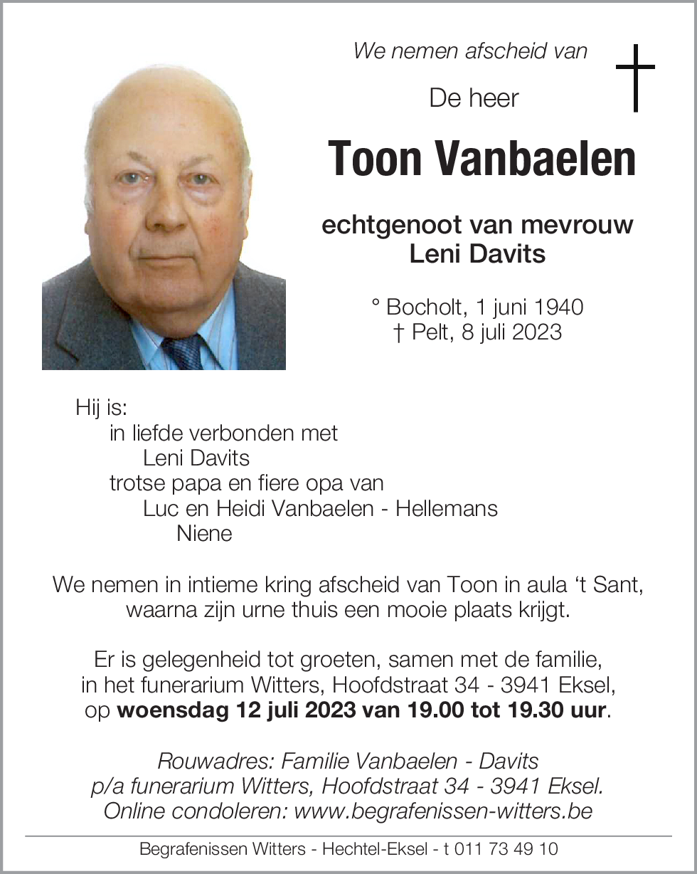 Toon Vanbaelen