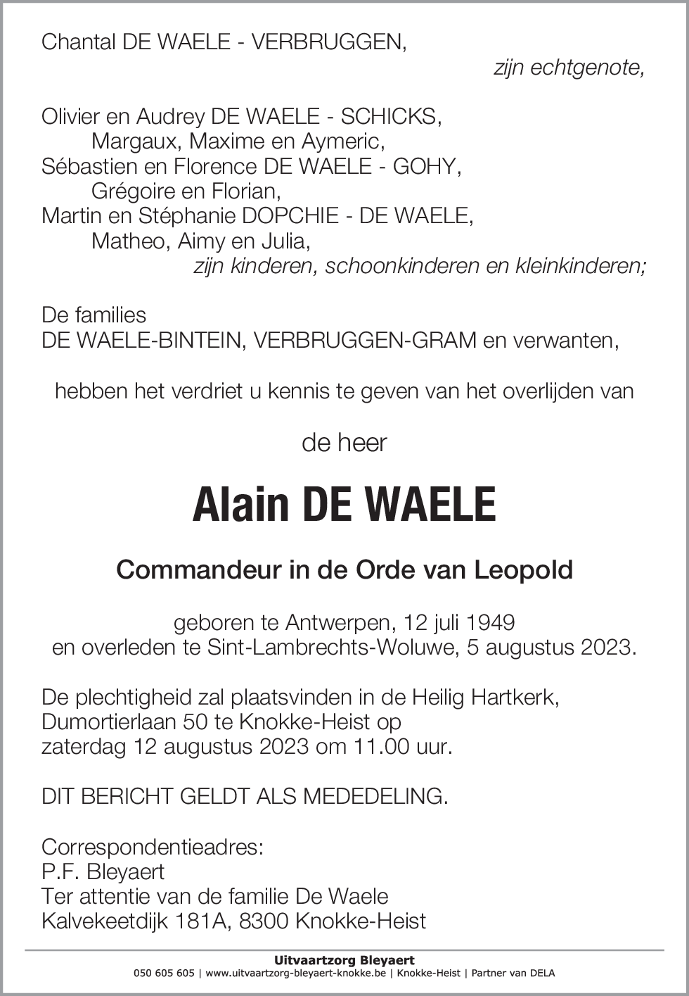 Alain De Waele