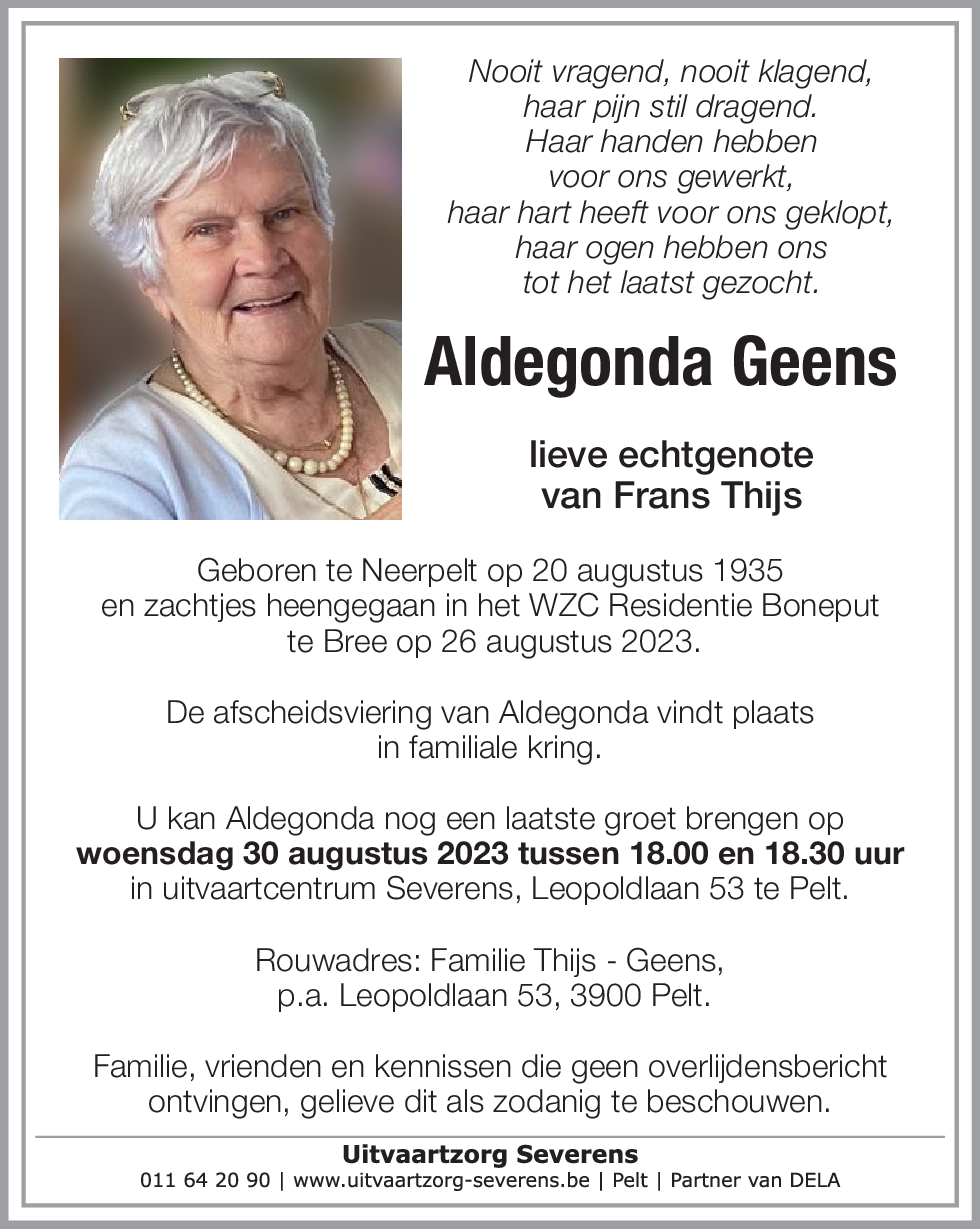 Aldegonda Geens