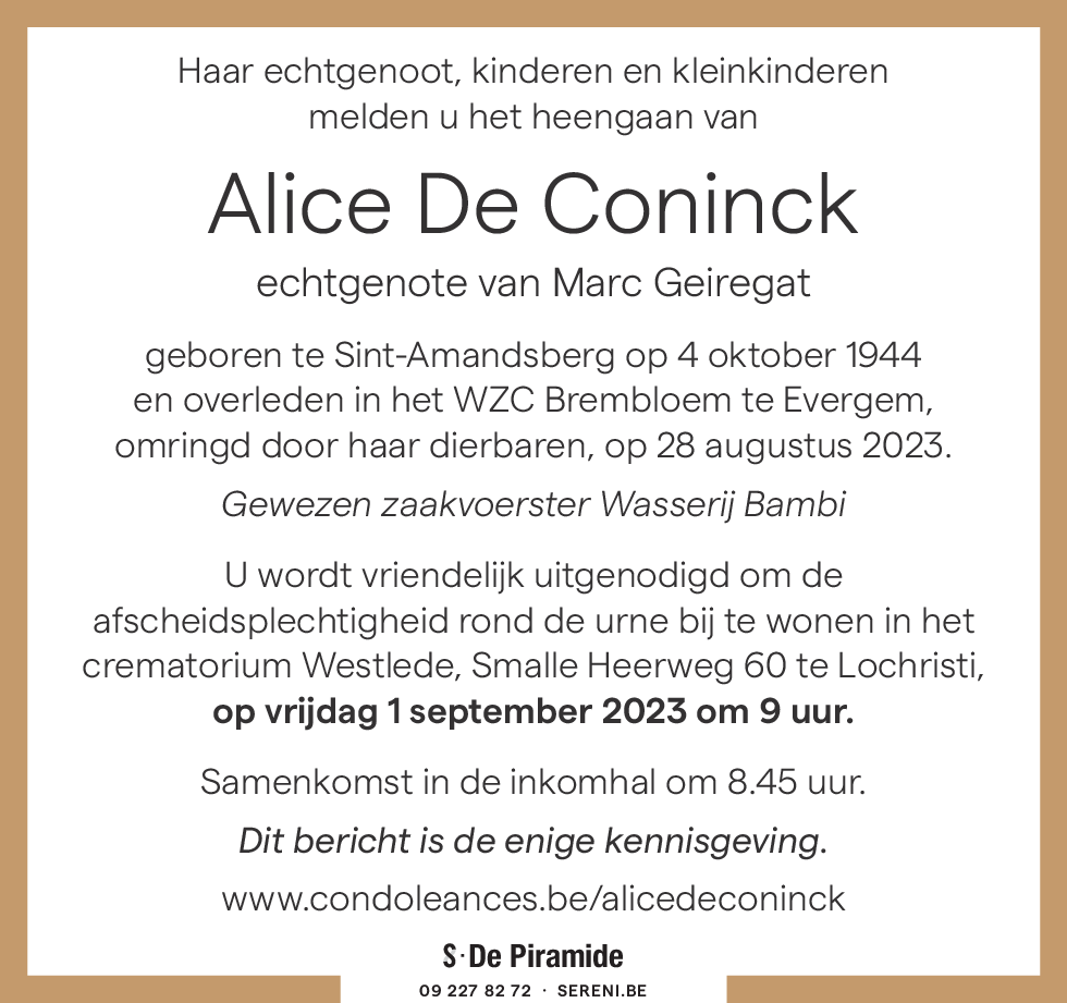 Alice De Coninck