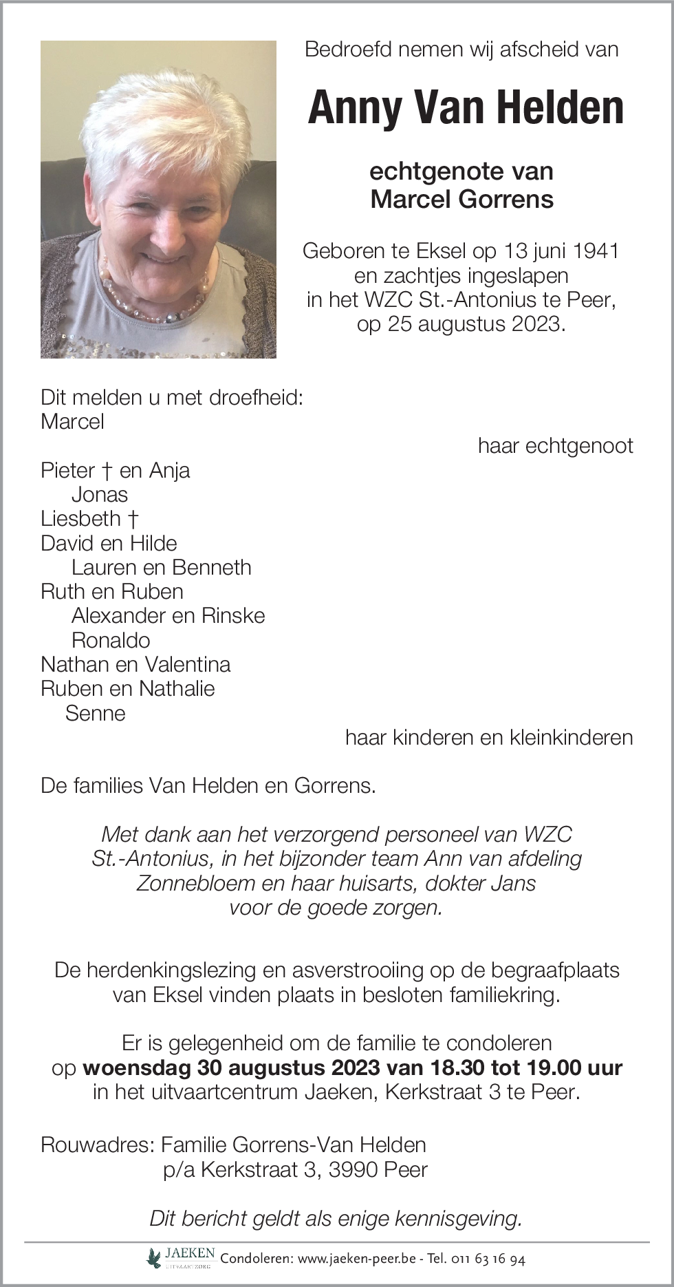 Anny Van Helden