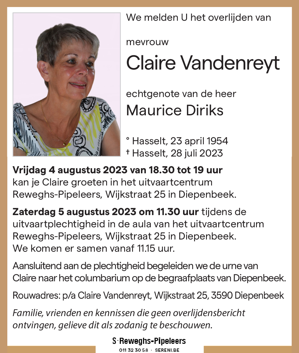 Claire VANDENREYT