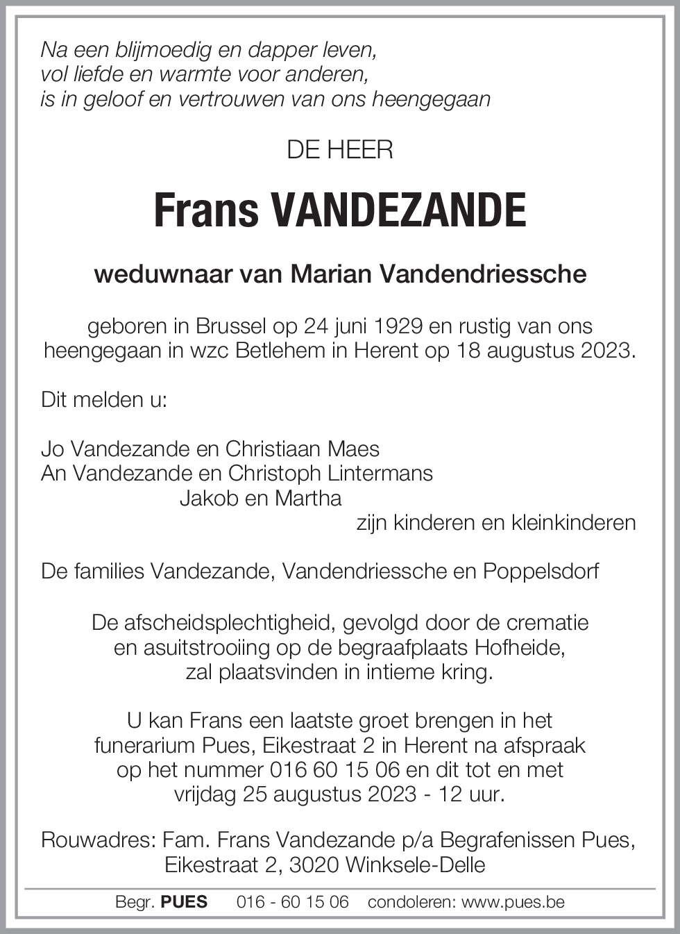 Frans Vandezande