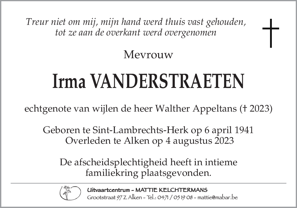 Irma Vanderstraeten