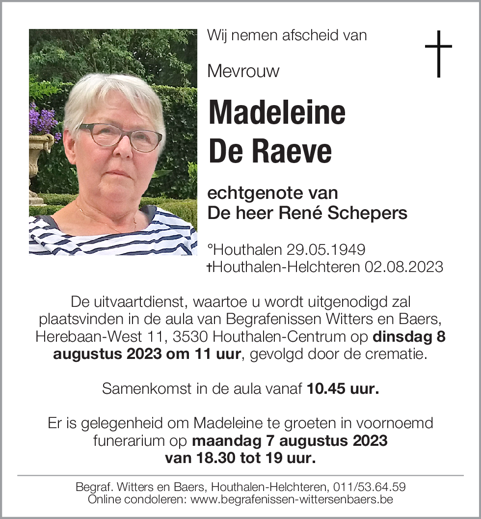 Madeleine De Raeve