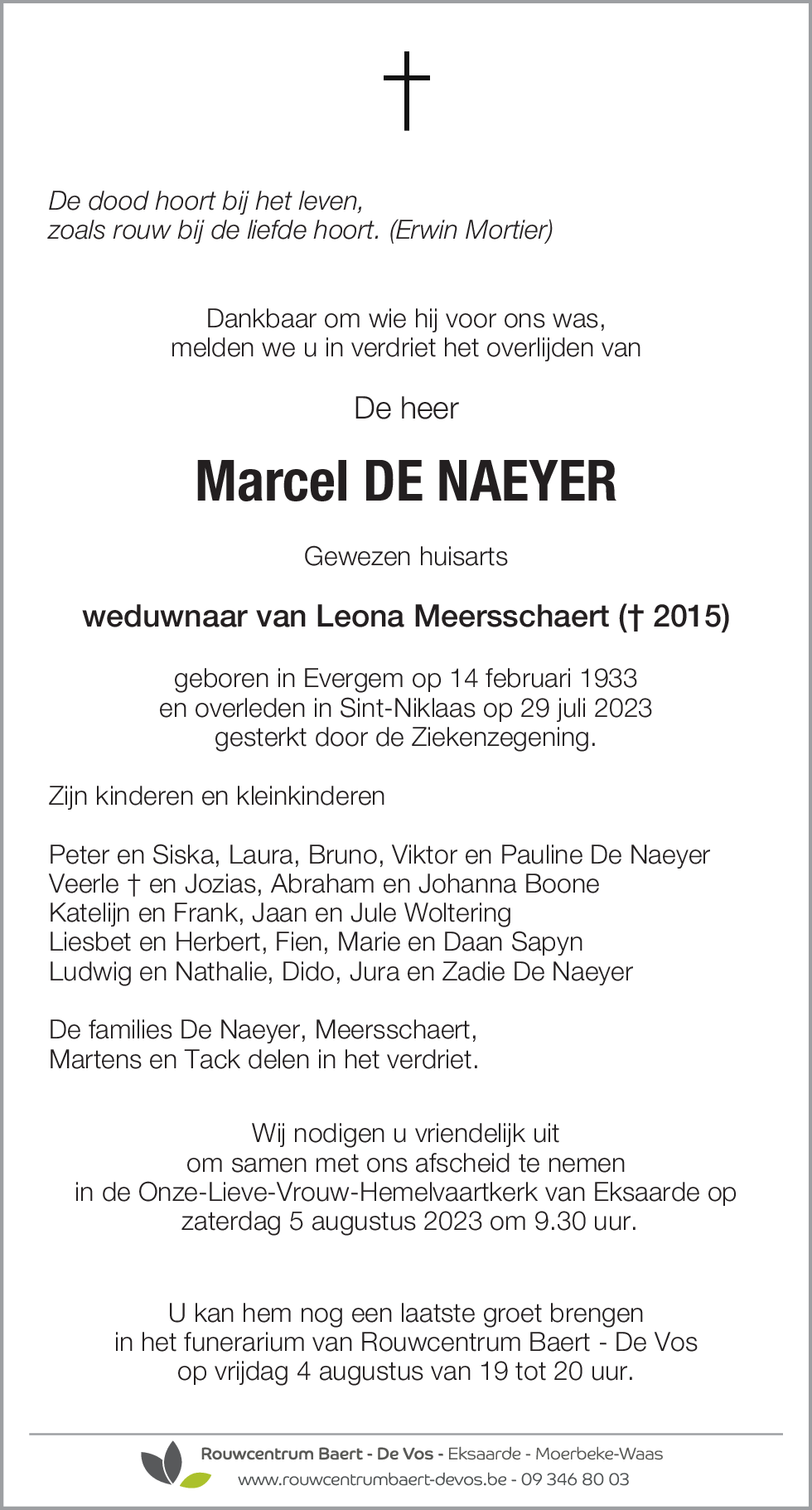 Marcel De Naeyer