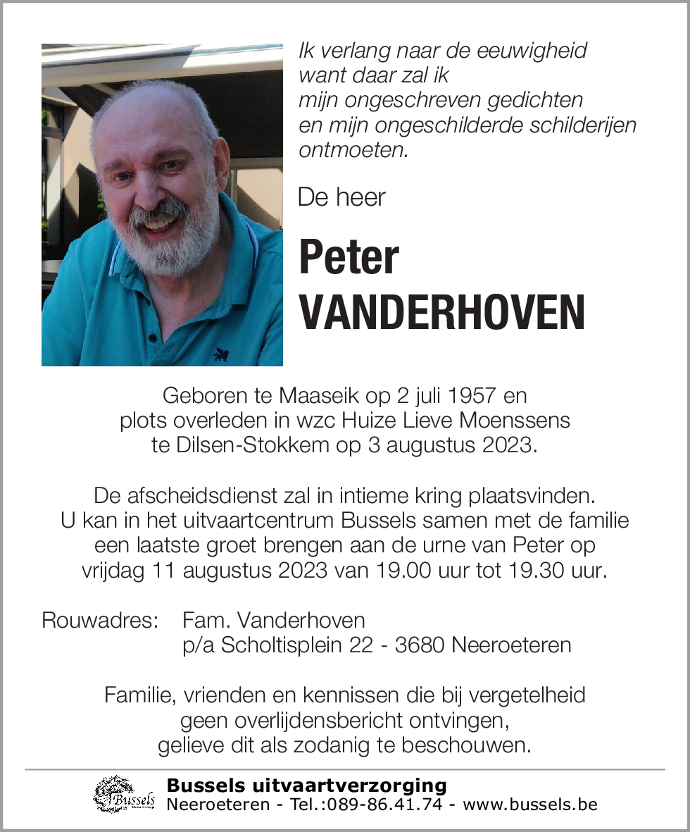 Peter VANDERHOVEN