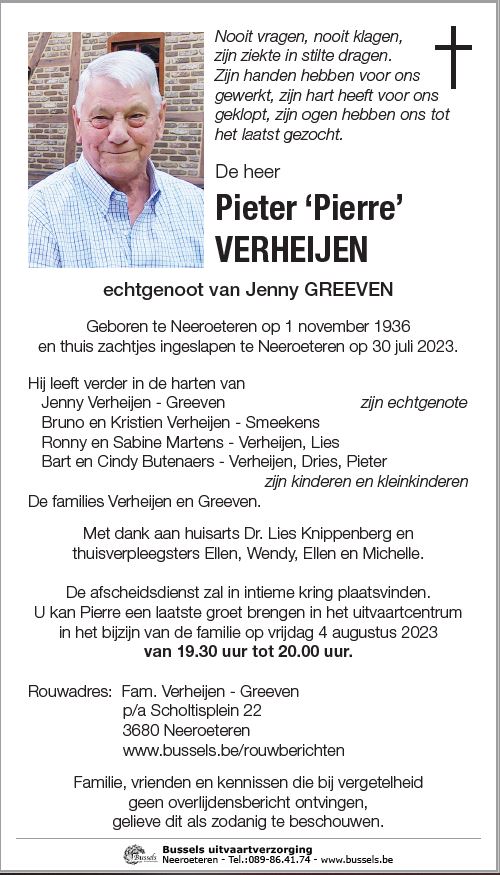 Pieter 'Pierre' VERHEIJEN