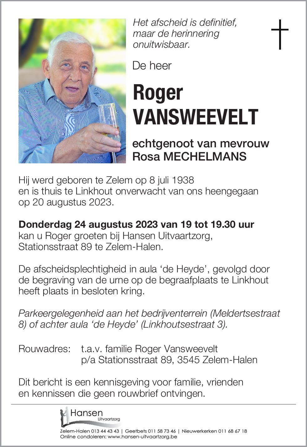 Roger VANSWEEVELT
