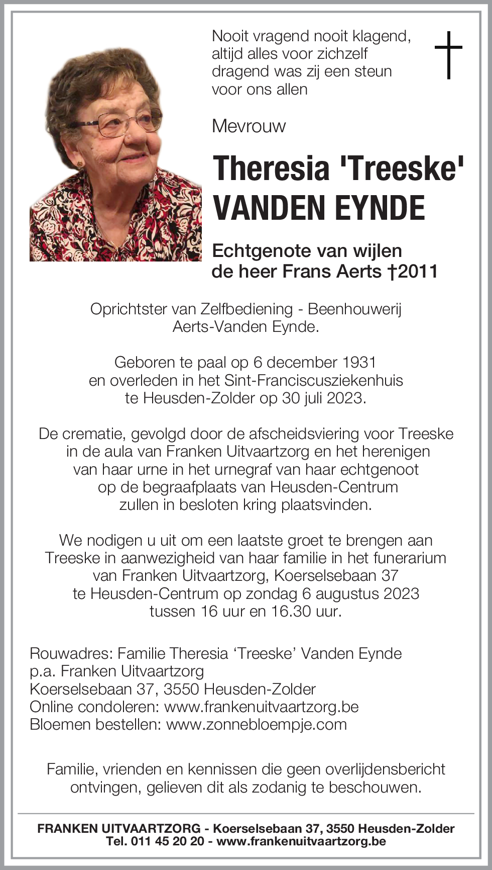 Theresia 'Treeske' Vanden Eynde