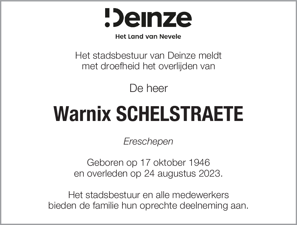 Warnix Schelstraete