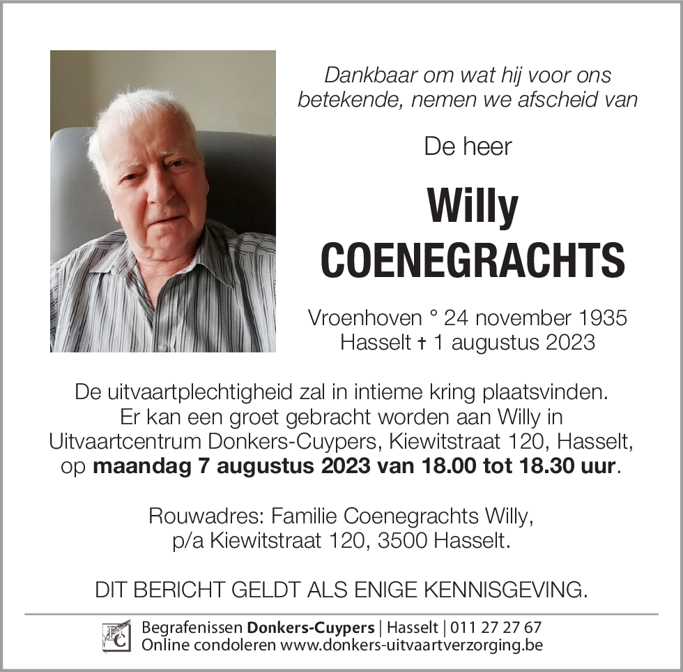 Willy Coenegrachts