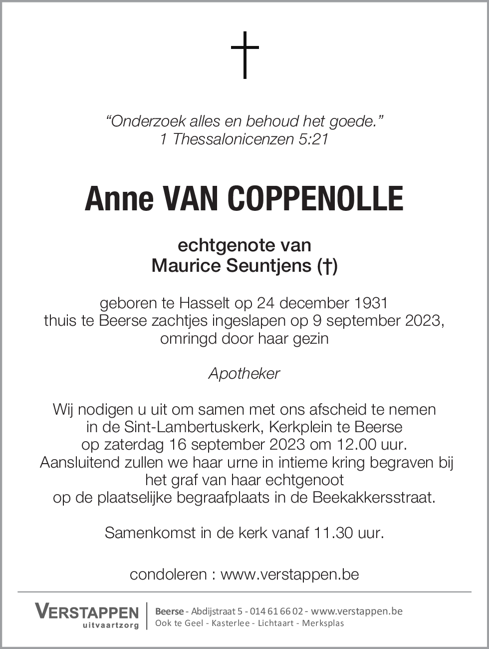 Anne Van Coppenolle