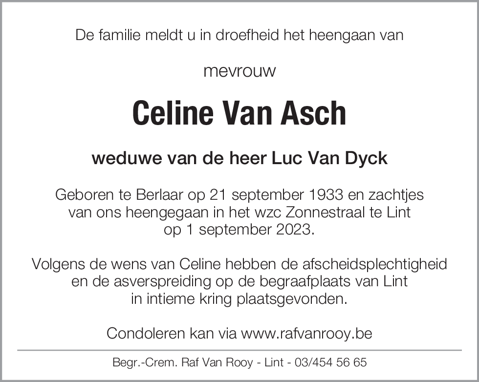 Celine Van Asch