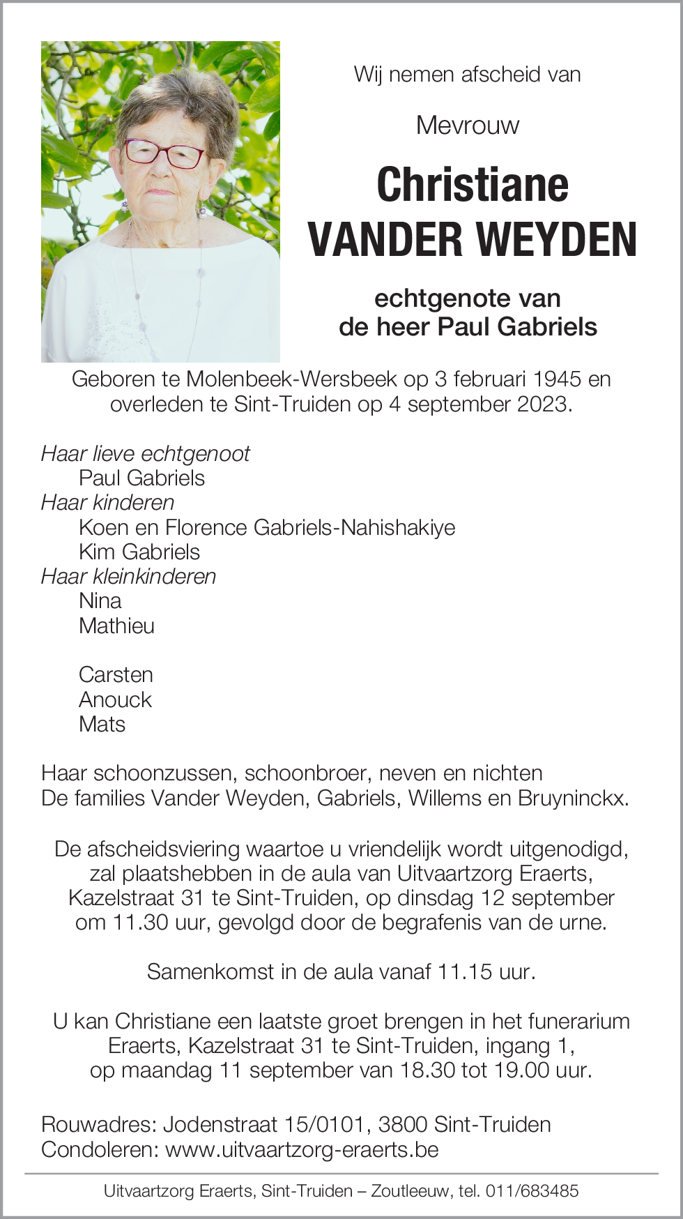 Christiane Vander Weyden