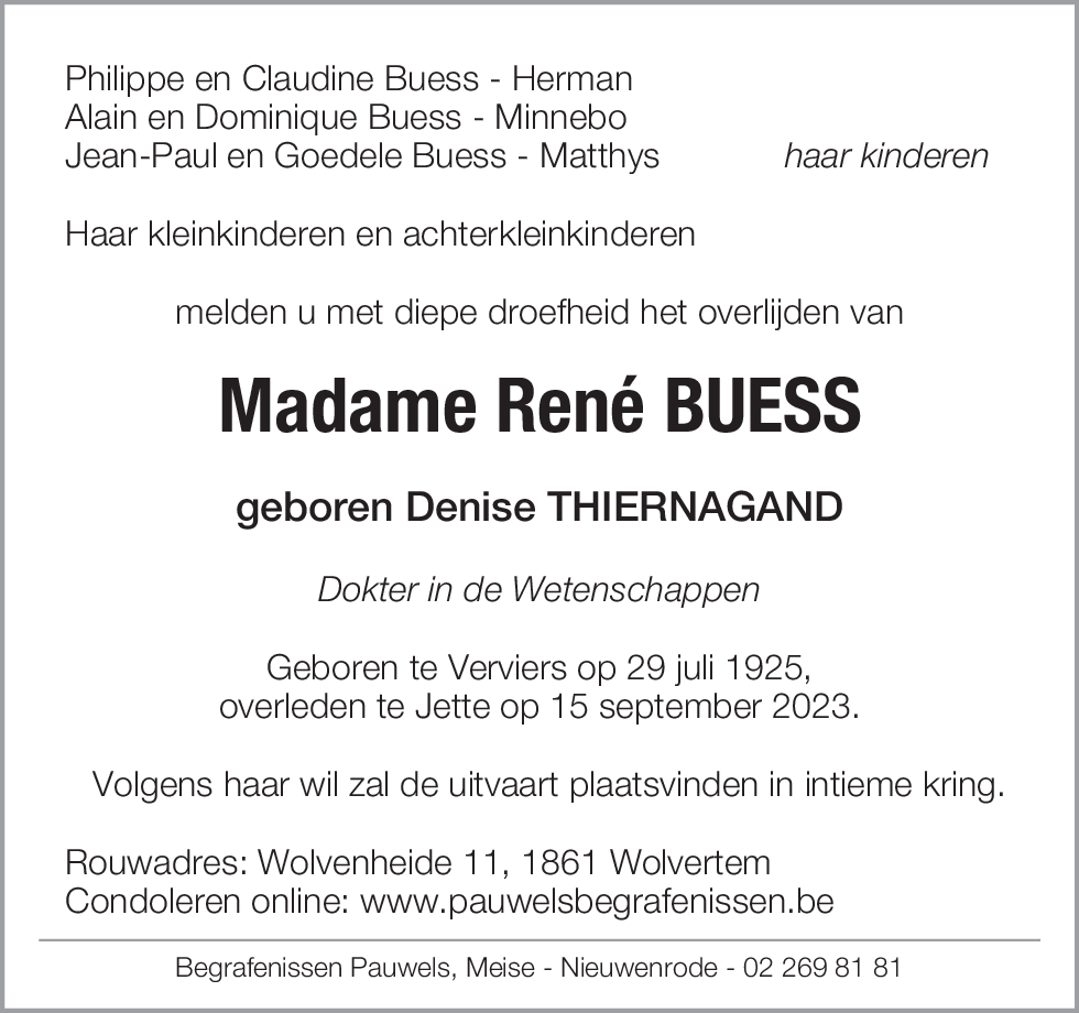 Denise THIERNAGAND