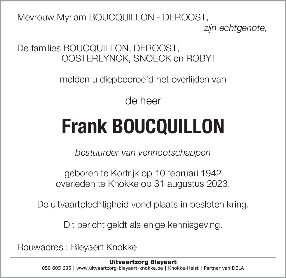 Frank Boucquillon