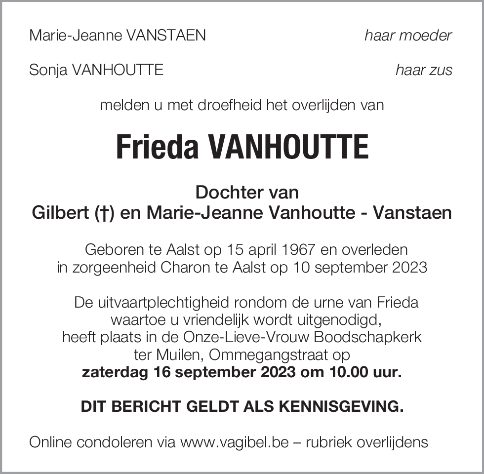 Frieda Vanhoutte