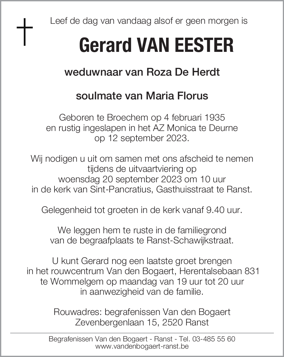 Gerard Van Eester