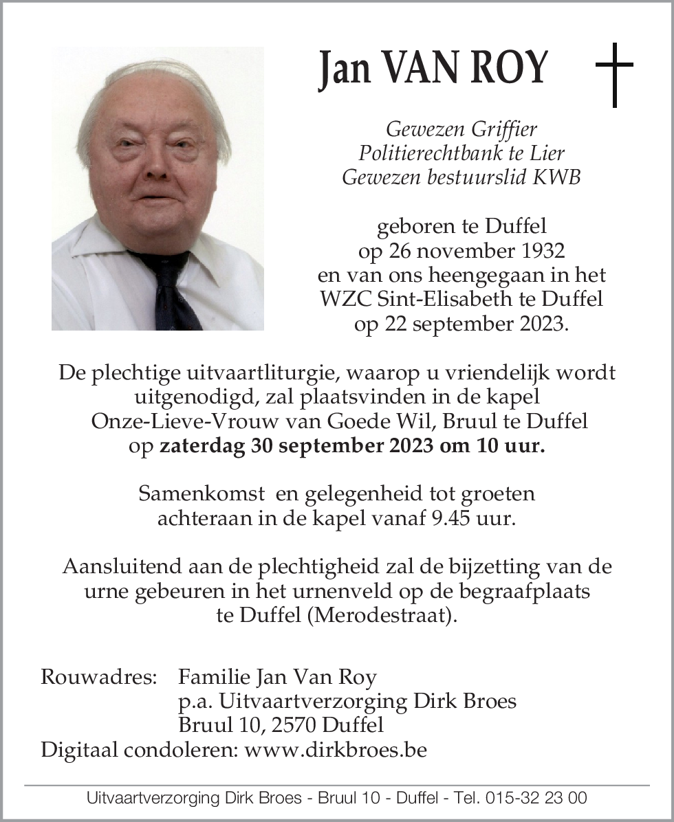 Jan Van Roy