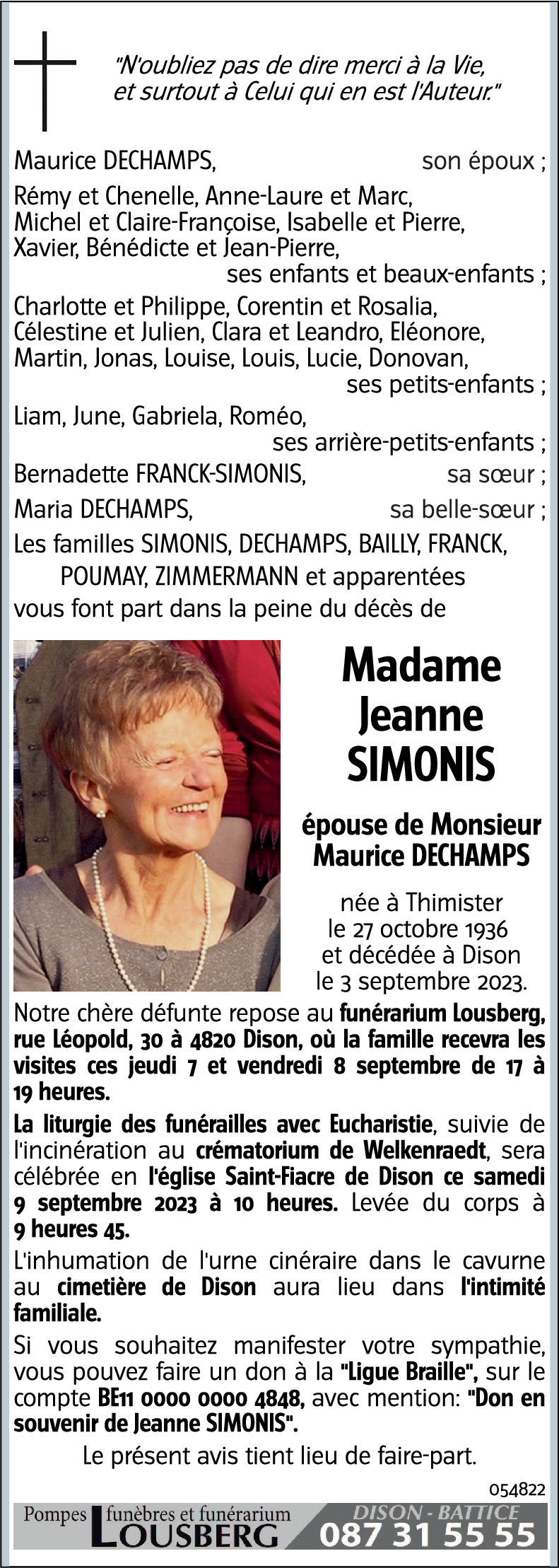 Jeanne DECHAMPS-SIMONIS