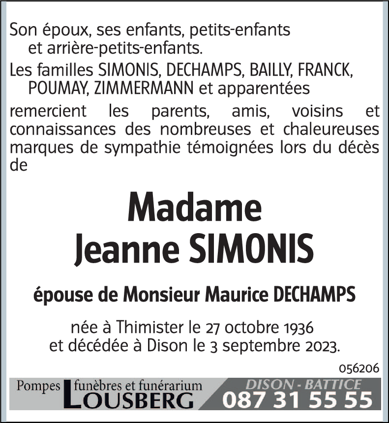 Jeanne DECHAMPS-SIMONIS