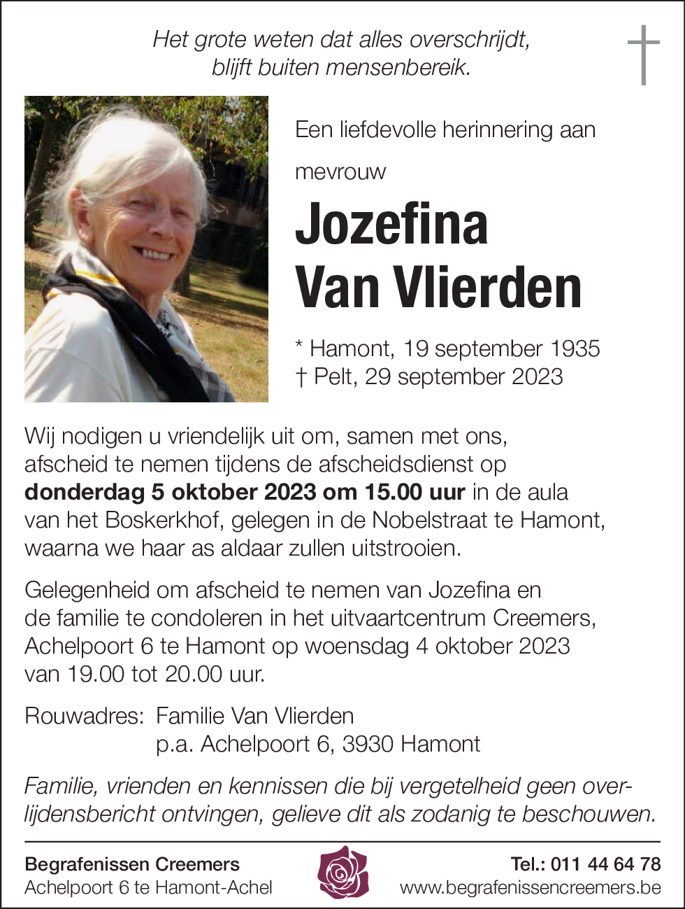 Jozefina Van Vlierden