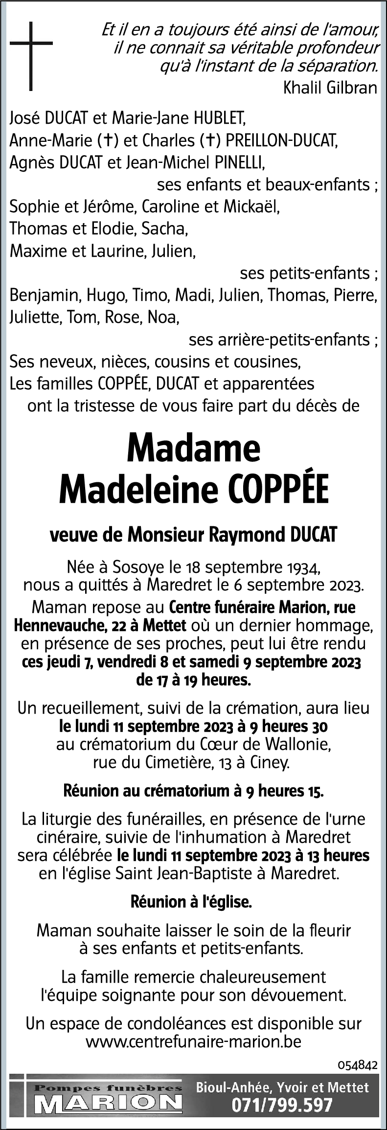 Madeleine COPPÉ