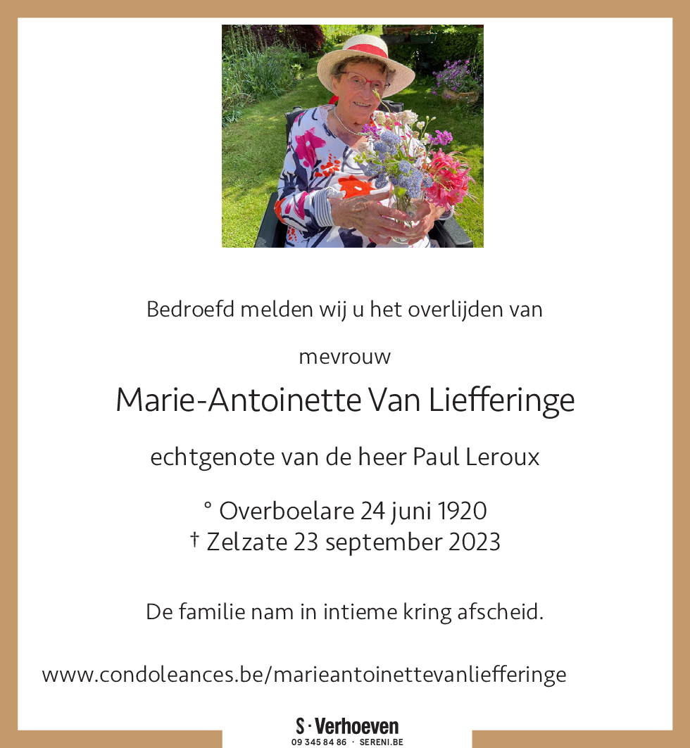 Marie-Antoinette Van Liefferinge