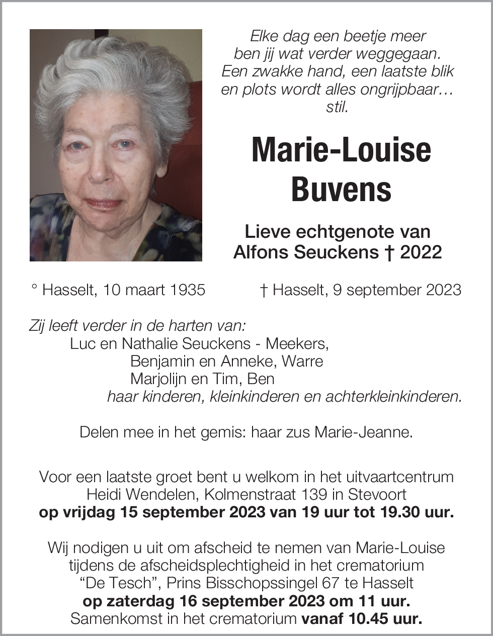 Marie-Louise Buvens