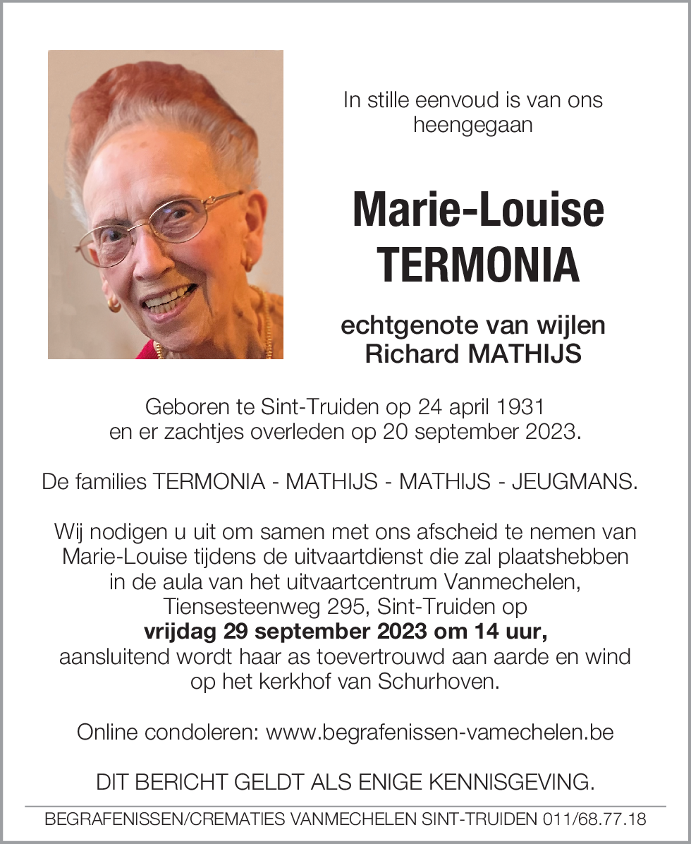 Marie-Louise Termonia