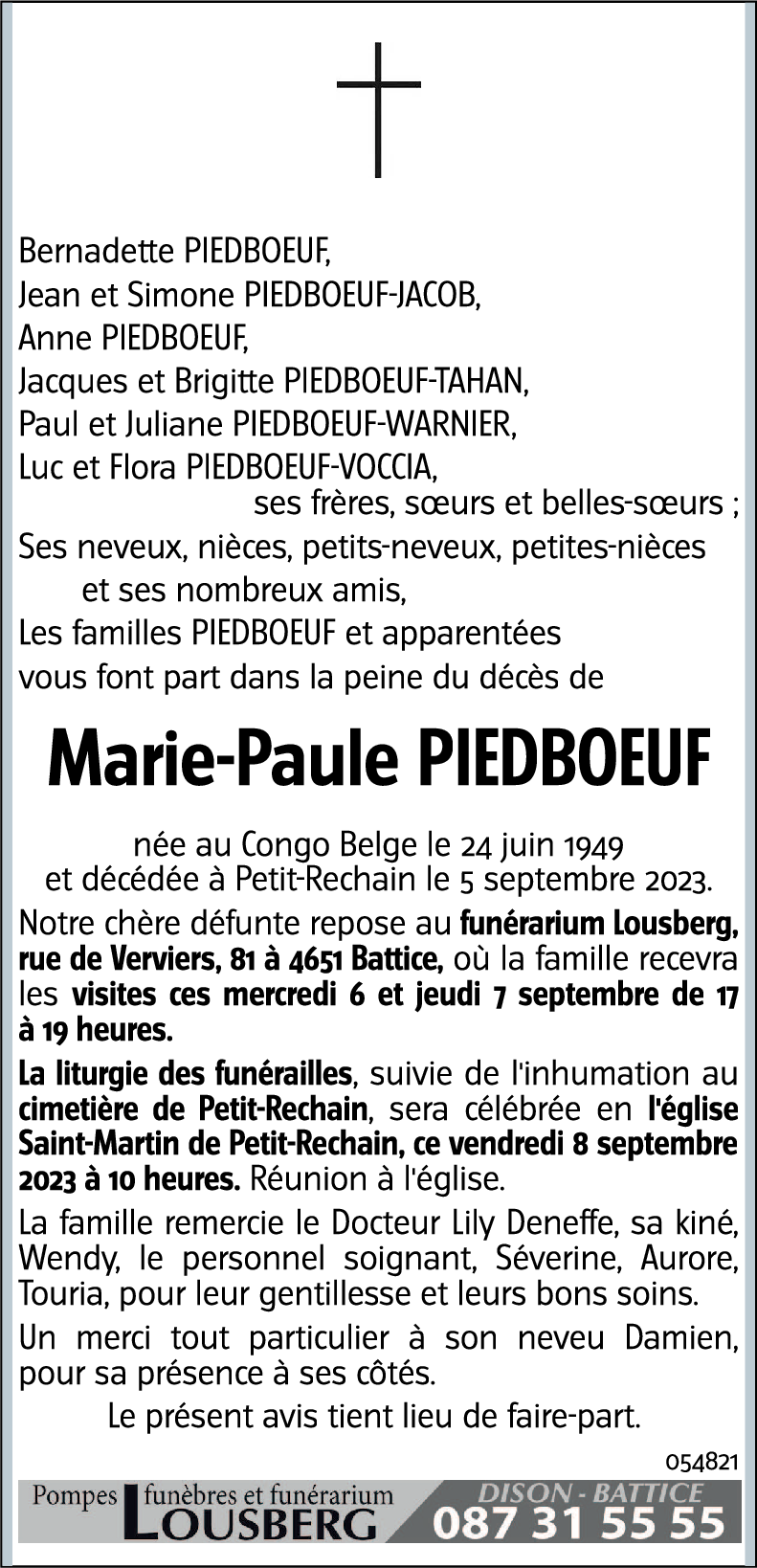Marie-Paule PIEDBOEUF