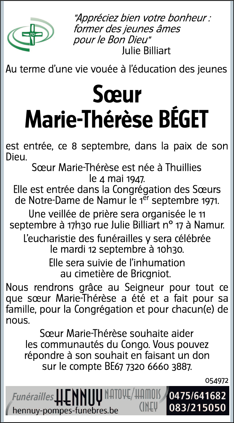 Marie-Thérèse Béget